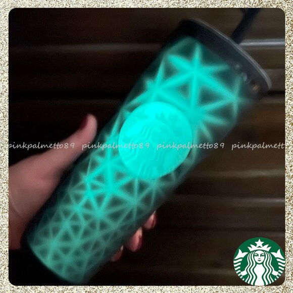 🎃 NWT 2025 Starbucks Glow-in-the-Dark Matte Black Prism Venti Cold Cup Tumbler - Picture 9 of 9